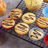 diy silicone cake mold round shaped muffin cup baking molds kitchen high temperature resistance household egg tart ovens tool