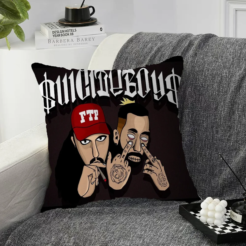 Suicideboys G59 Декоративный Чехол Для Подушки 45x45 См Квадратный Полиэстер/хлопок