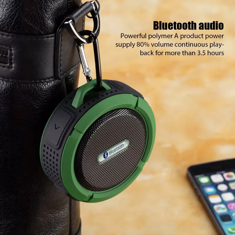 

Bluetooth Speaker Portable Waterproof Wireless Handsfree Speakers for Showers Bathroom for All Phone