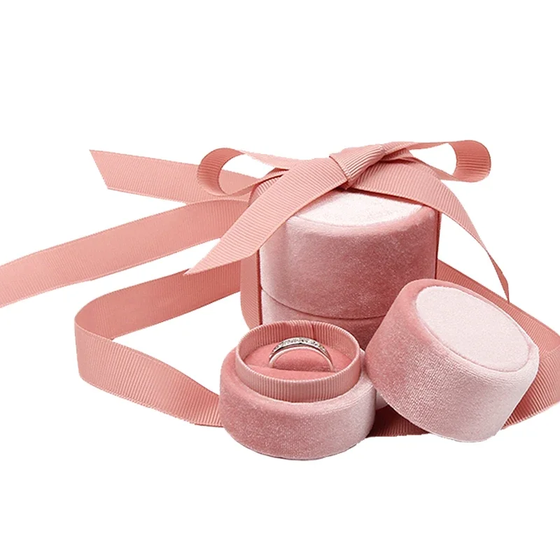 

Новинка 2023, милая розовая бархатная шкатулка для ювелирных изделий, подвеска для ожерелья, держатель, шкатулка для любовных колец, индивидуальная упаковка для ювелирных изделий, подарок, Органайзер