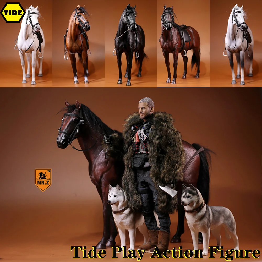 

MR.Z 1/6 Warrior Horse Animal Statue German Hannover Warm-blooded Horse With Harness Toy Model Fit 12'' Action Figure Body Doll