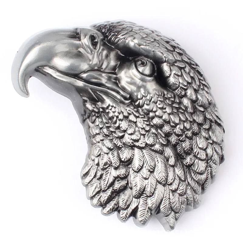 

Bald Eagle Belt Buckle Punk Buckle Personalized Heavy Metal Style Handmade Smooth Components 3D ALLOY Decorative METAL Waistband