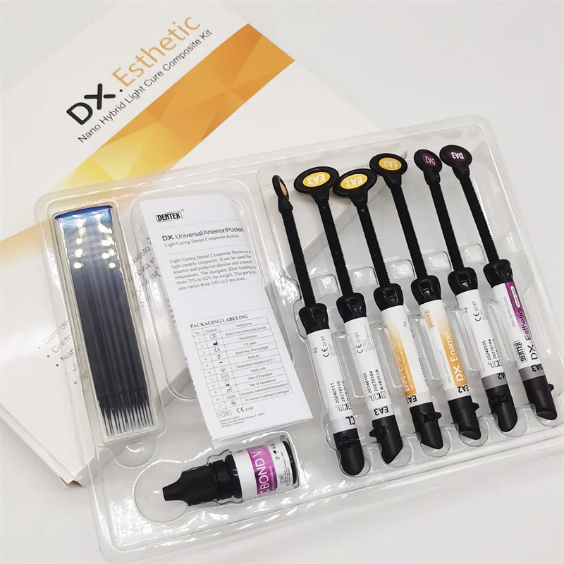 Одобренный CE светоотверждаемый стоматологический композитный комплект из смолы