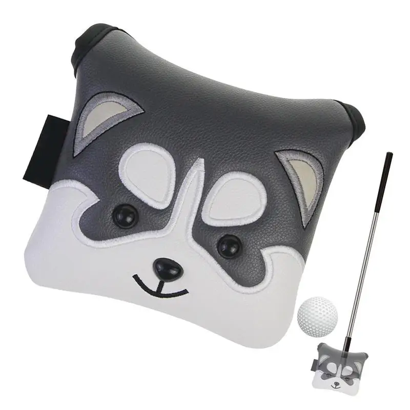 

Golf Club Head Covers Mallet Club Cover For Golf PU Fabric Putter Protective Supplies For Golf Professions And Enthusiasts