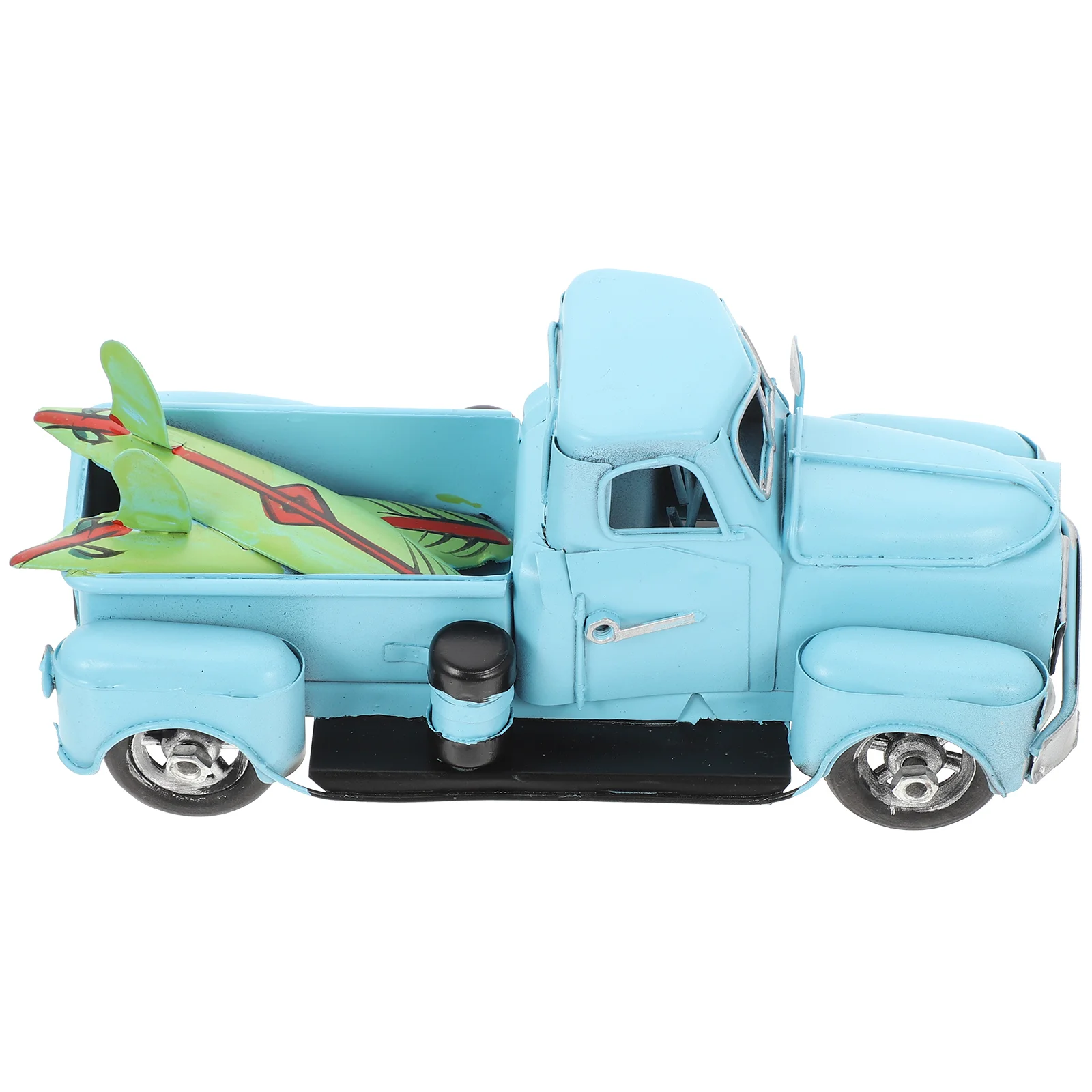 

Truck Model Christmas Decorations Living Room Statue Vintage Car Ornament Iron Decorative Child