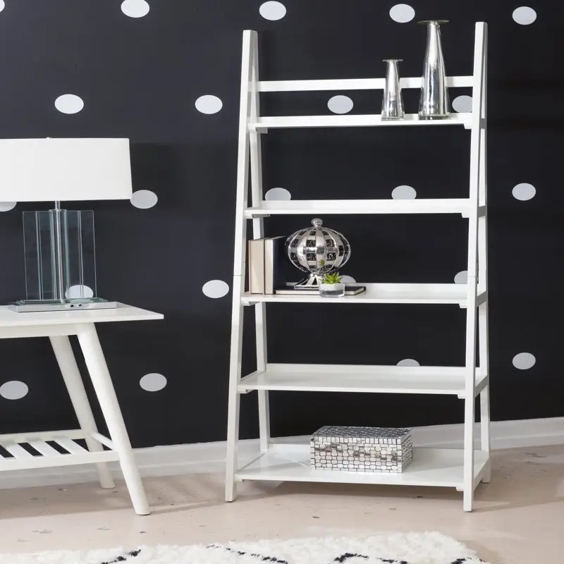 

Ashville 5-Tier Ladder Bookcase, White