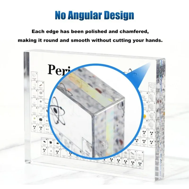 Периодическая таблица с реальными элементами 3D прозрачная периодическая