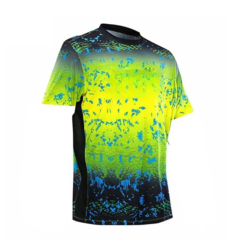 Рубашки для рыбалки с короткими рукавами летняя быстросохнущая одежда защитой