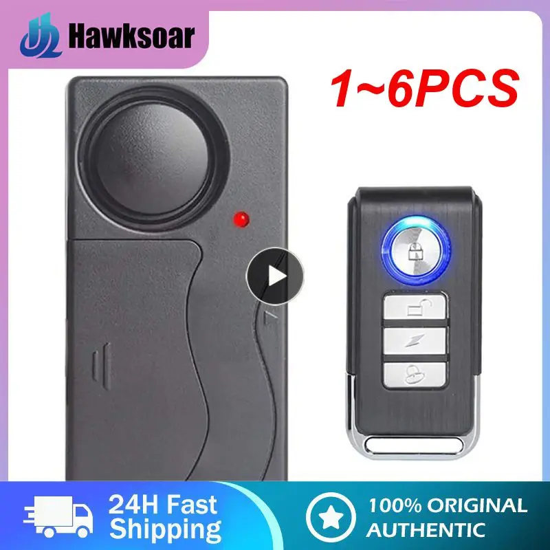 

1 ~ 6 шт. экстрактная сигнализация для мотоцикла с дистанционным управлением 113DB беспроводная водонепроницаемая защита от потери для автомобиля электрического велосипеда