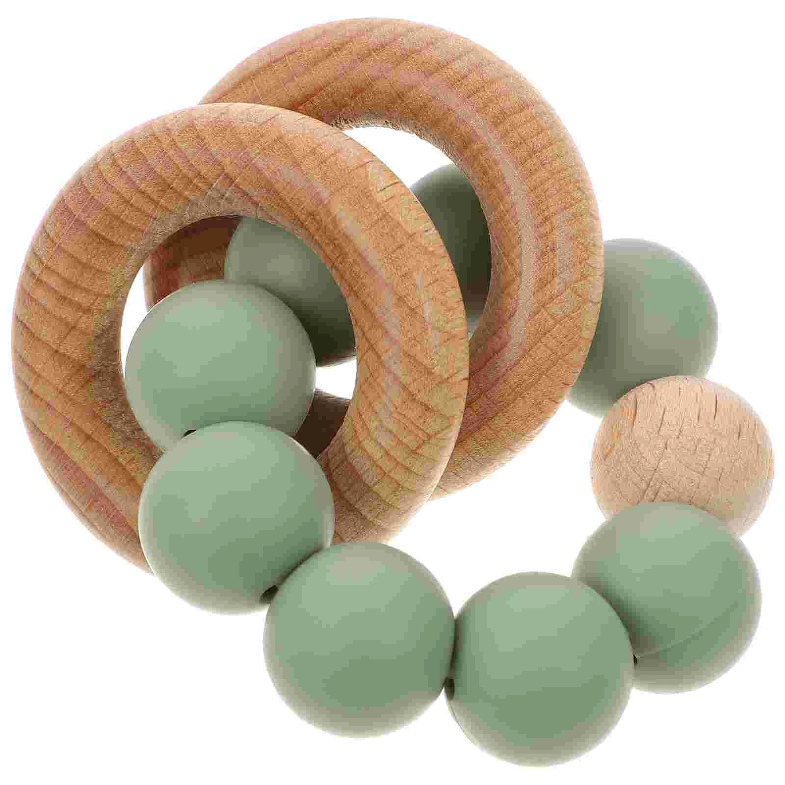 Teething Ring Wooden Baby Wooden Ring Teething Ring for Baby