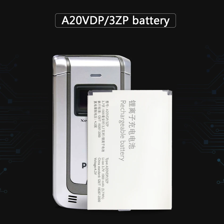 100% новый высококачественный аккумулятор A20VDP/3ZP 1000 мАч для смартфона PHILIPS Xenium X332 F533