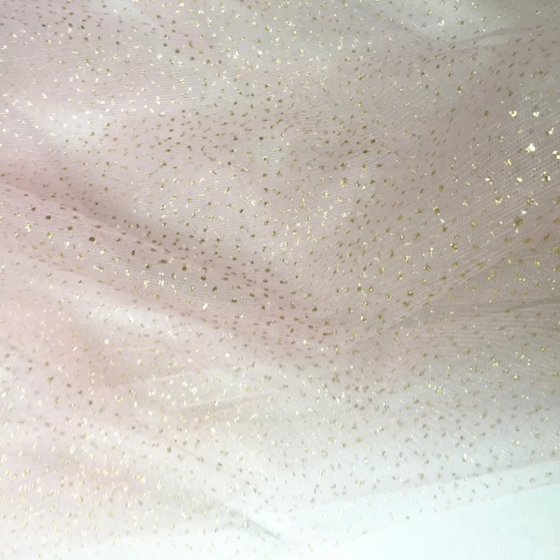 3/5/10m Glitter Tulle Fabric Shiny Mesh Cloth For Wedding Dress Tutu Skirt Decor Black White Pink Red Champagne By the Meter - купить по