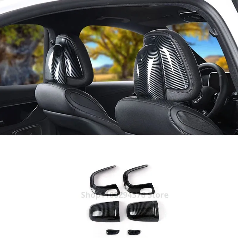 For Mercedes Benz C Class W206 C200 C220 C260 C300 2022+ Car Accessories Seat Headrest Button Adjusting Switch Cover Trim Panel