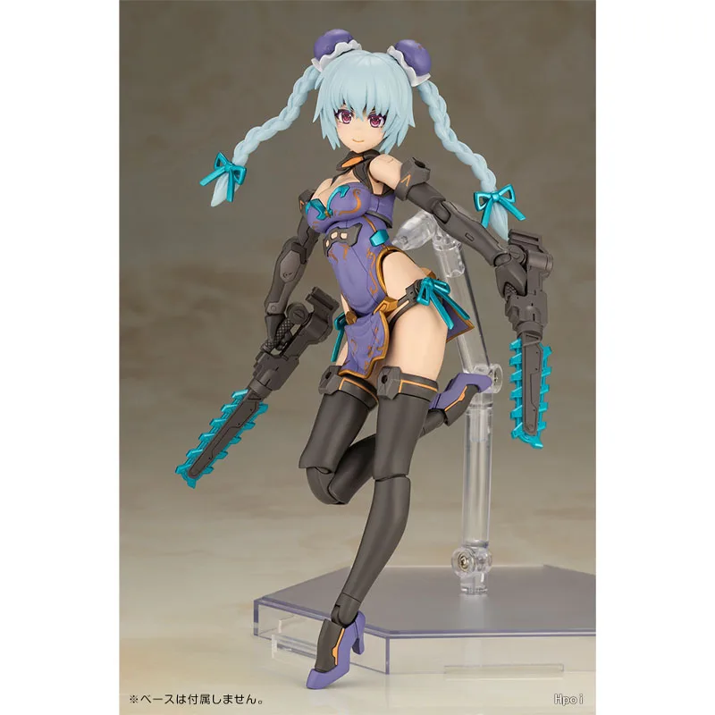 Фото В наличии, натуральная Kotobukiya Frame Arms Girl Model Kit Hresvelgr Qipao Ver, коллекция аниме-фигурок, сборная модель, игрушки для мальчиков №5