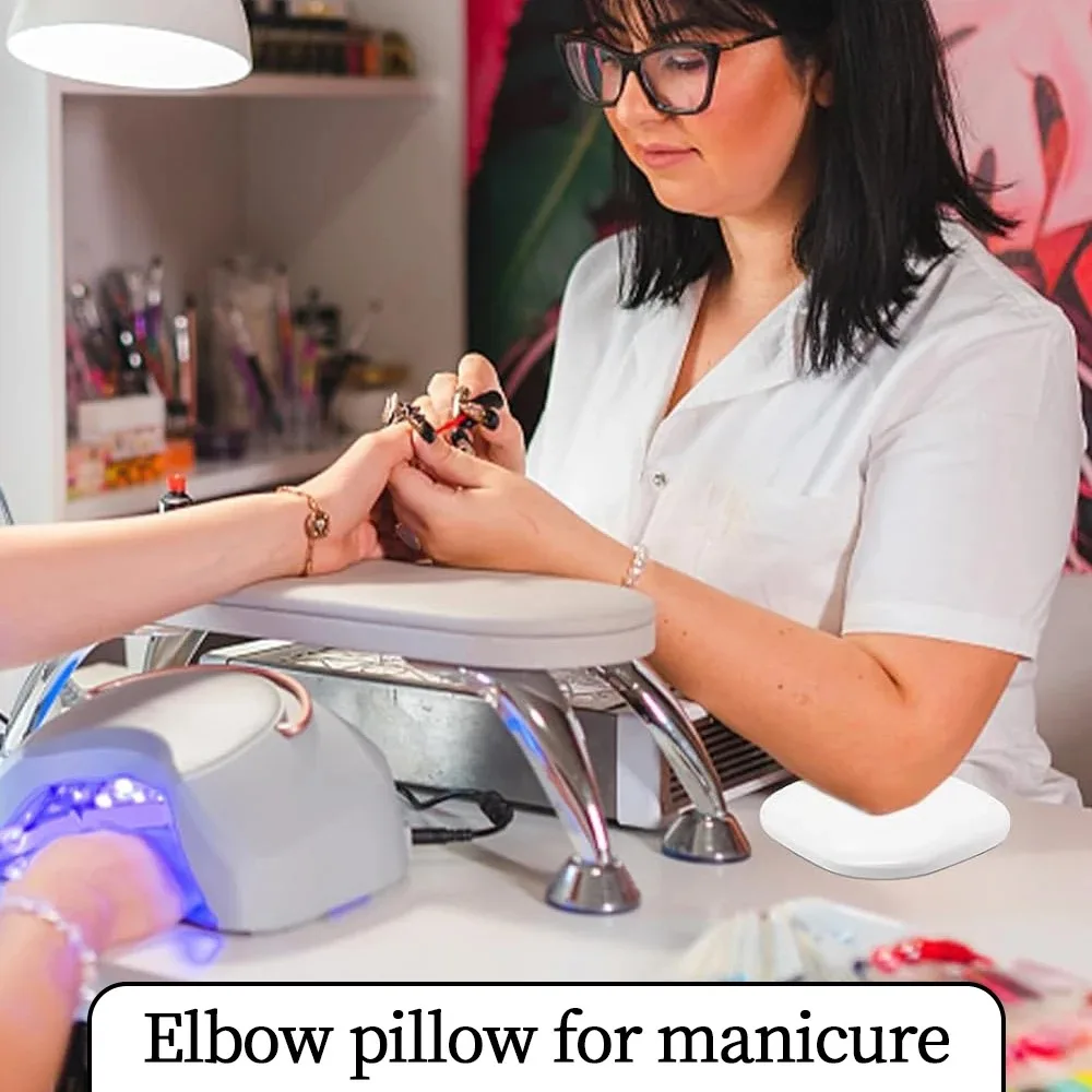 Квадратная Кожаная подушка из микрофибры для ногтей профессиональная