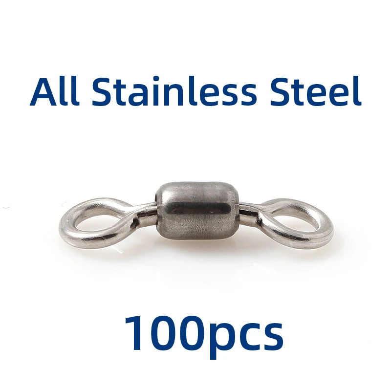 Stainless Steel Japanese-Style Crane Swivel Combination Connector Lure Fishing Accessories Surfcasting Winter Fishing