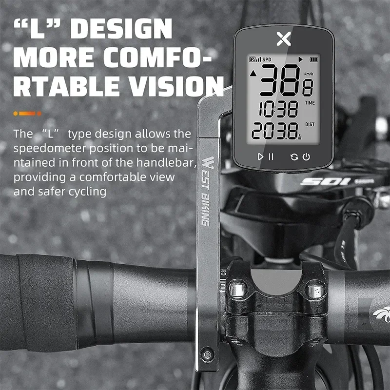 Велосипедный компьютерный светильник WEST BIKING с двойным креплением адаптер Garmin XOSS