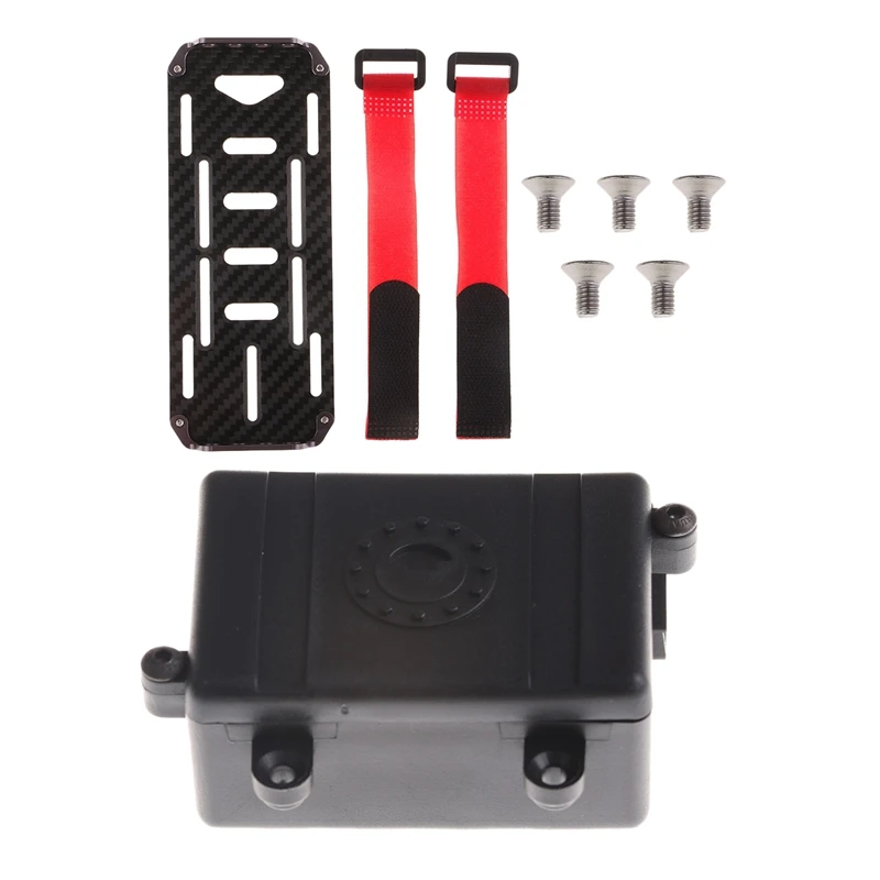 

2 набора игрушечных аксессуаров: для радиоуправляемого гусеничного автомобиля 1/10 Rock Axial Scx10,1 комплект приемника и 1 комплект монтажной пласт...