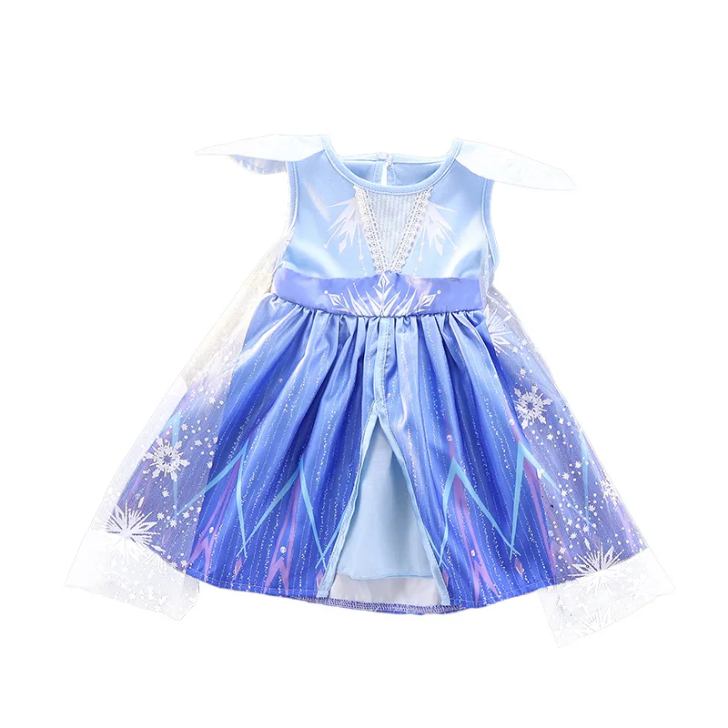 

Женский костюм Снежной Королевы для девочек, детское платье для косплея, Детские платья для карнавала и дня рождения с накидкой, детская оде...