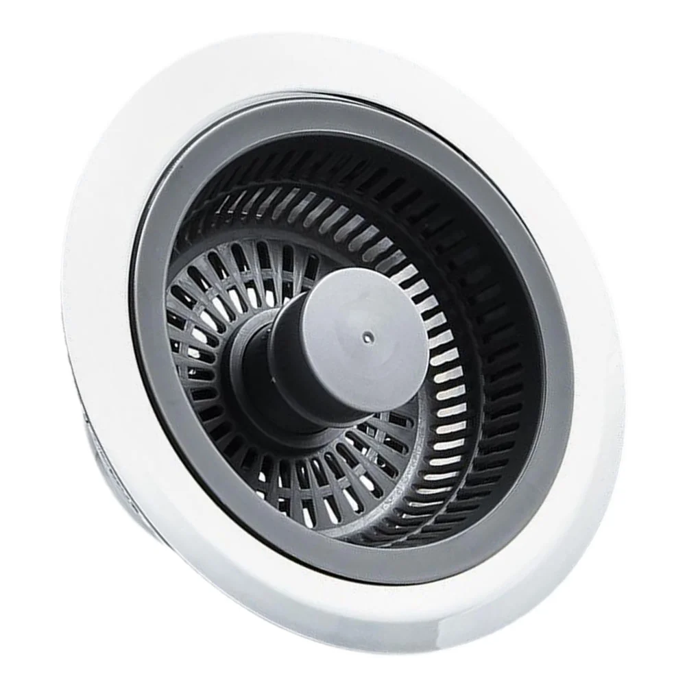 

Kitchen Sink Strainer Stainless Steel Drain Catcher Washbasin Garbage Basket Hair Catcher