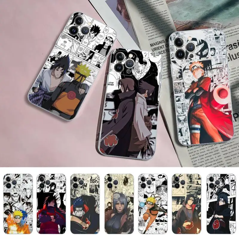 

BANDAI Anime Naruto Phone Case for iPhone 11 12 13 mini pro XS MAX 8 7 6 6S Plus X 5S SE 2020 XR case