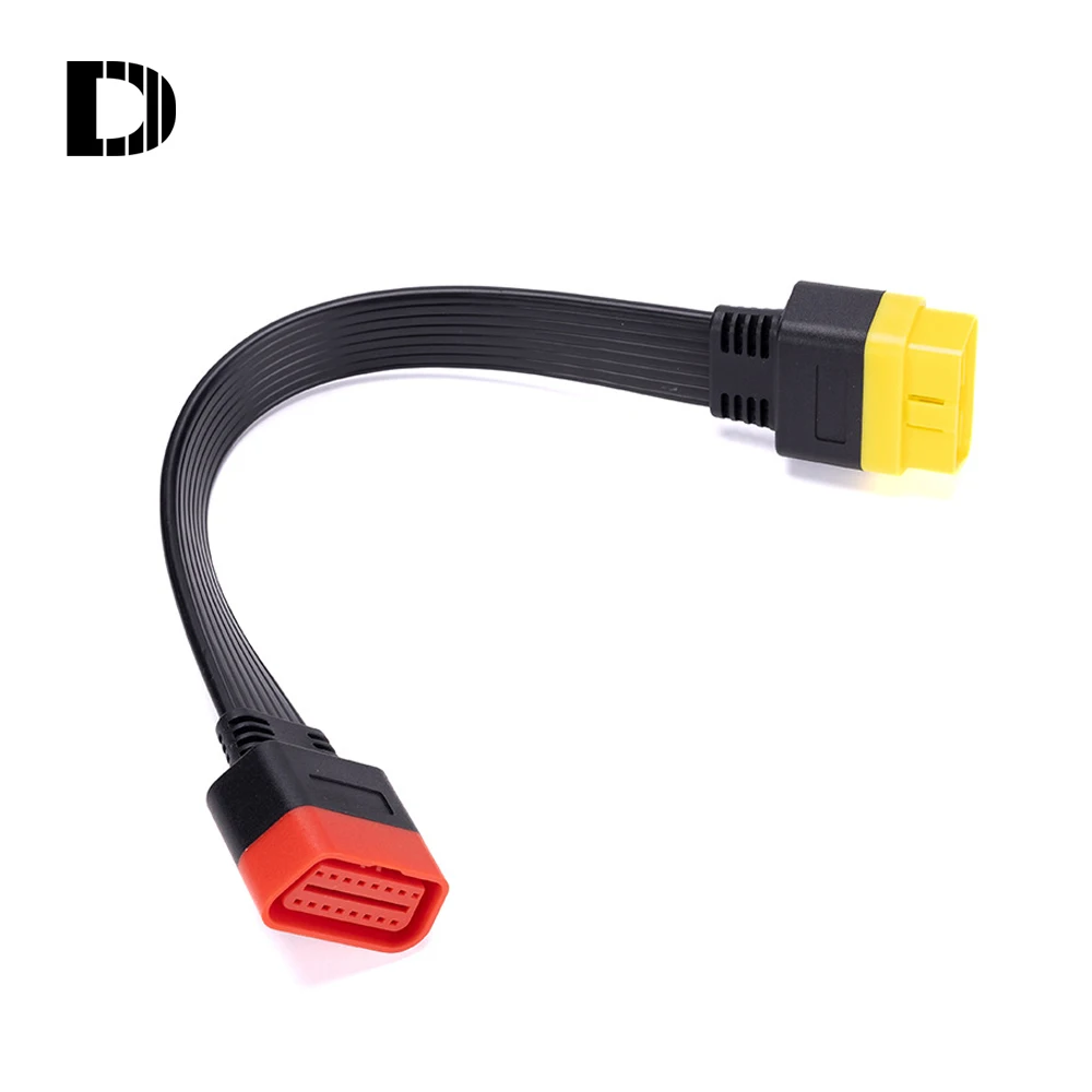 

Кабель-удлинитель OBD2, 16-контактный штекер-гнездо, автомобильный Расширенный разъем OBDII, 36 см