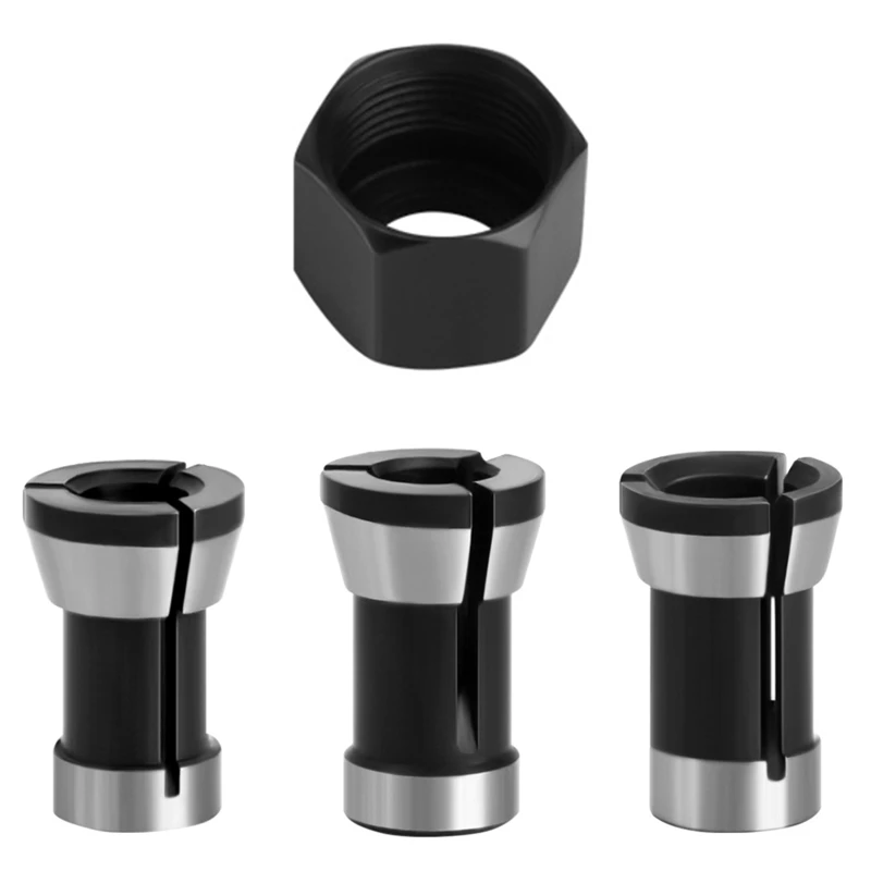 

6 мм/6,35 мм/8 мм M15 патрон для гравировального Станка гайка из углеродистой стали электрический фрезерный станок принадлежности для деревообр...