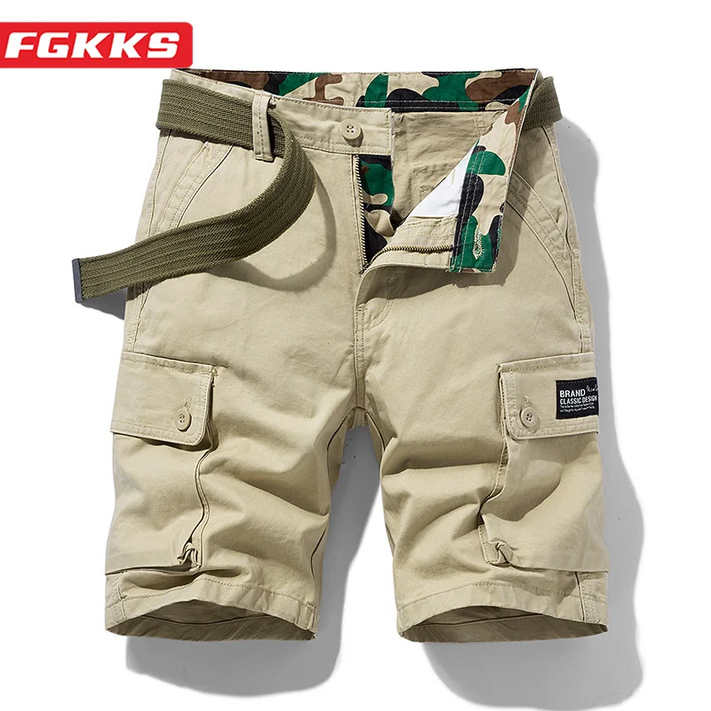 

FGKKS 2023 карго шорты мужские новый продукт дизайн тренд мода Slim-Fit Комбинезоны Высокое качество Горячая Распродажа повседневные шорты мужские