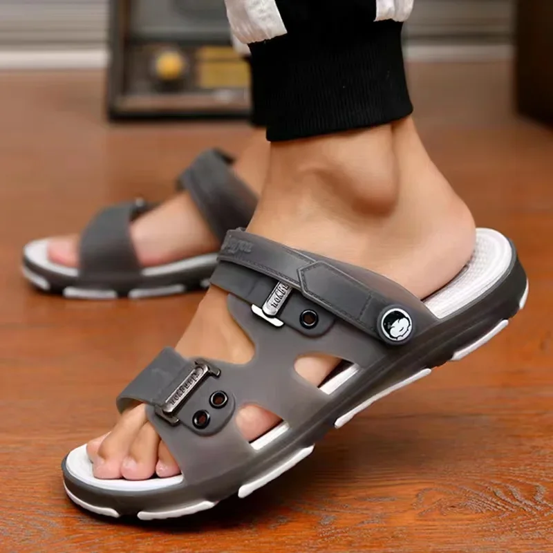 

Summer cycling flat shoes anti-skid wear-resistant slippers rubber casual shoes 2023 men's flip-flops beach slippers sandals