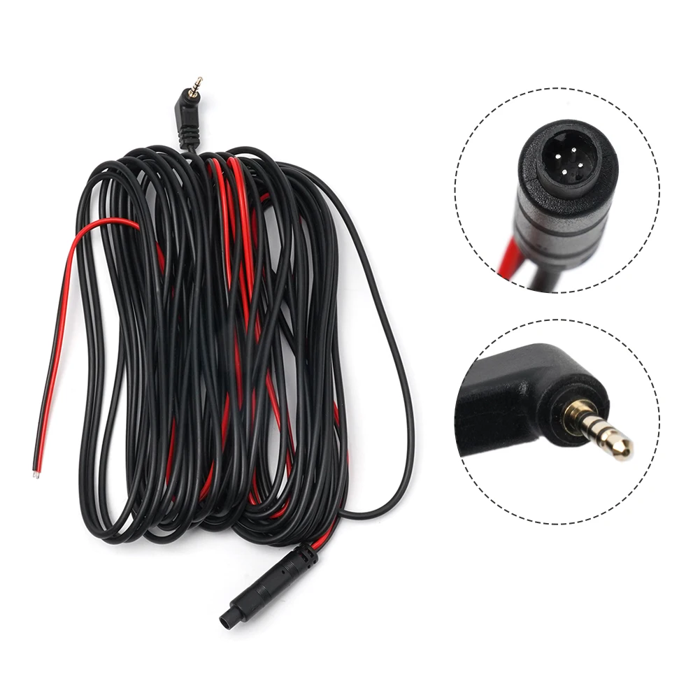 

Dash Cam Cable Extension Cable Extension Cable Line Rear View 1 Piece 10 Meters 4 Pin AV Cable Camera Dash Cam