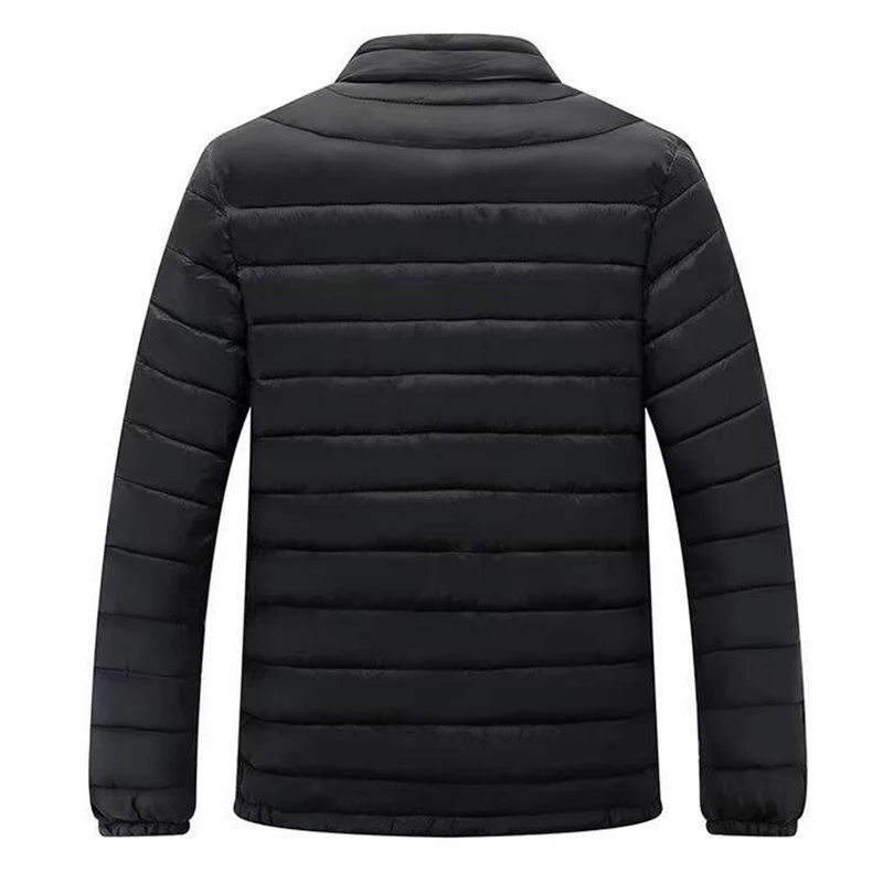 2022 New Light Down Jacket Men's Stand Collar Slim Slim Light Down Jacket Plus Size Young Men's Hood Tide