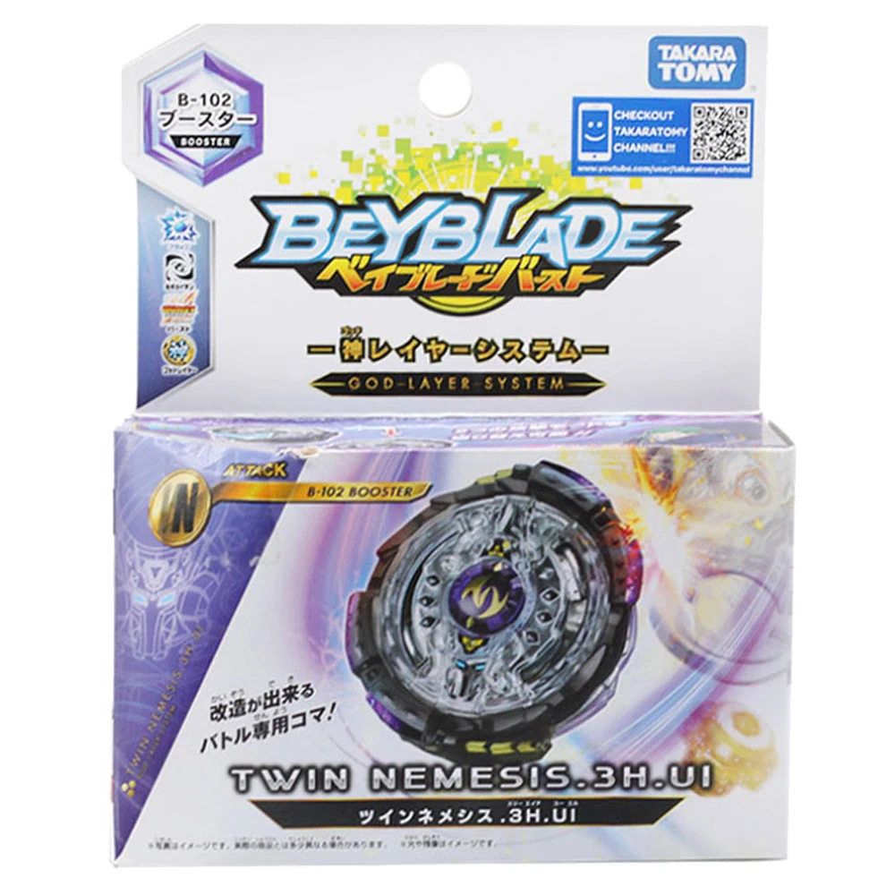 Оригинальный Takara Tomy Beyblade Burst B-102 Twin Nemesis.3H.UI |