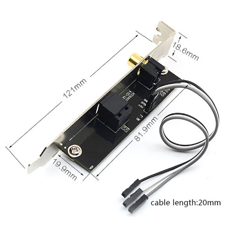 High Quality 1Set SPDIF Optical And RCA Out Plate Cable Bracket For Asus Msi Gigabyte Motherboard