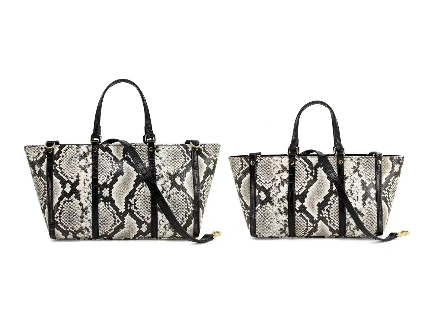 Bag 2023 New High Quality Bag Women's Handbag Large Capacity Snakeskin Head Layer Leather One Shoulder Real Leather Bag Tote Bag