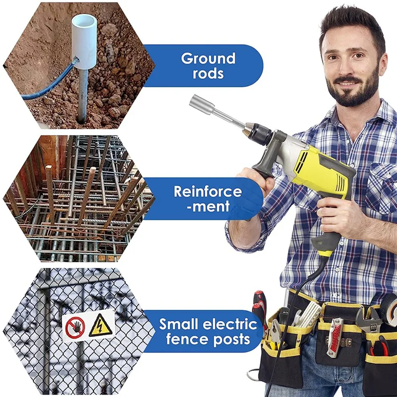 Отвертка для заземляющего стержня SDS-Max сверхмощная стальная отвертка сверл