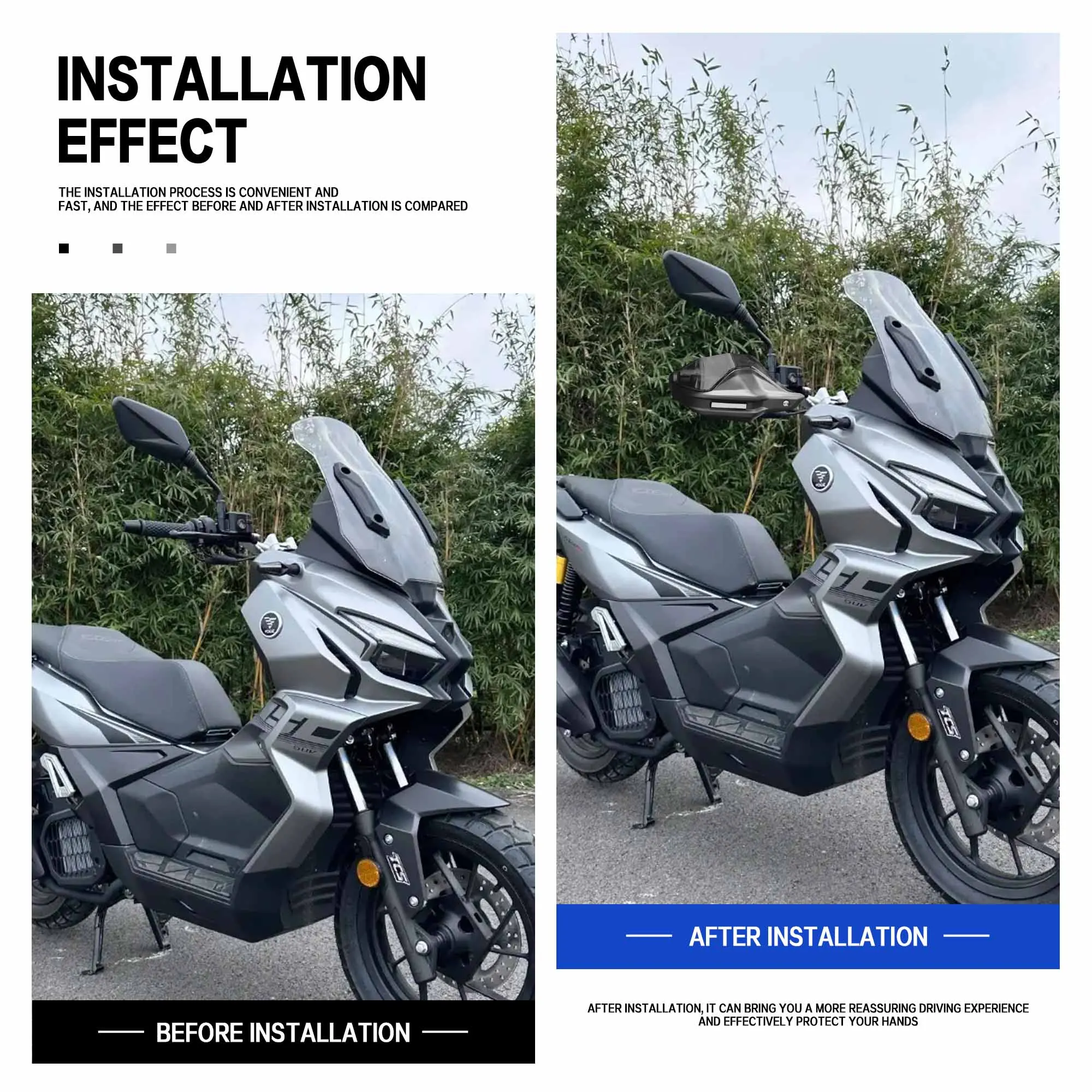 Фото Для мотоциклов Loncin VOGE SR3 ADV 2023-2026: удлинитель руля, кронштейн для GPS-навигатора, держатель для телефона на поперечину руля №4