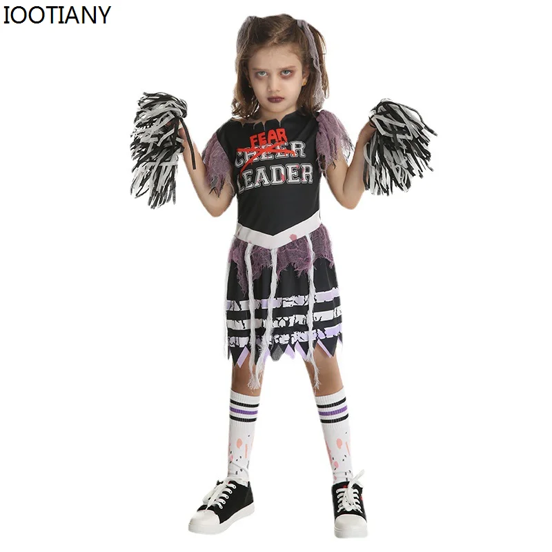 Новинка женское карнавальное платье зомби с кровавыми фотоблестками костюмы для