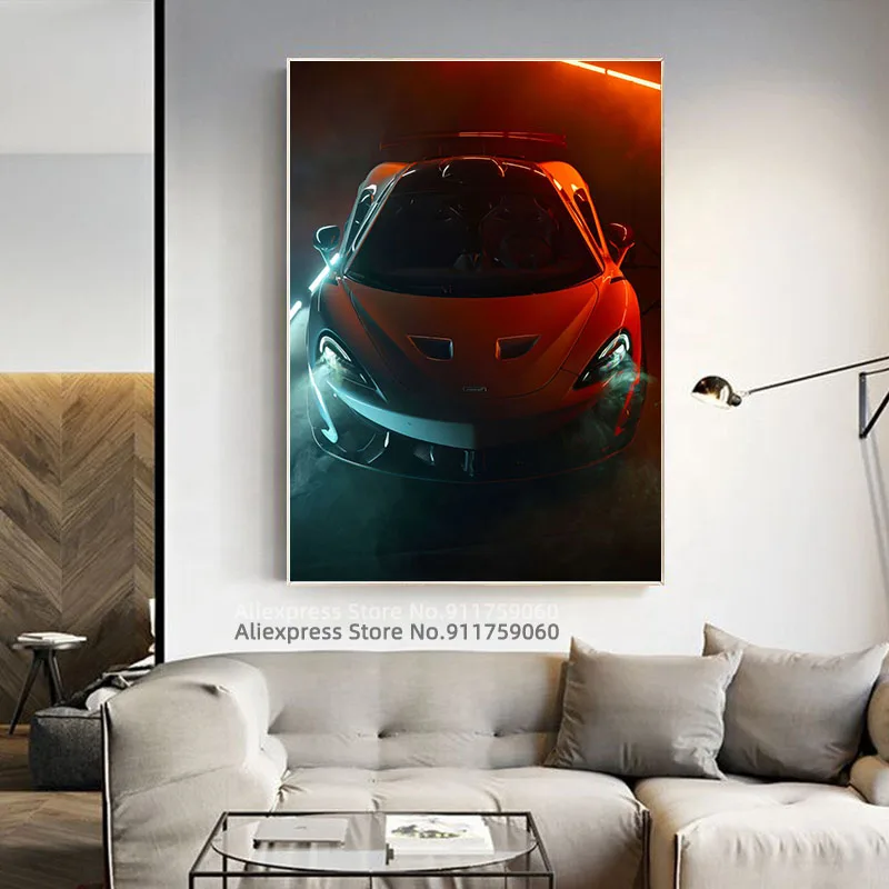Серебряный постер Mclaren и принты Картина на холсте настенное искусство картина