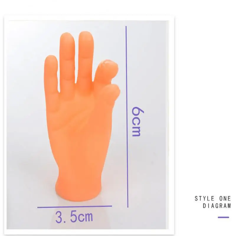 

Simulation Little Hands Funny Mini Hands Foot Finger Sleeve Silicone Hand Puppet Novel Prank Finger Toys Tease Cat Props
