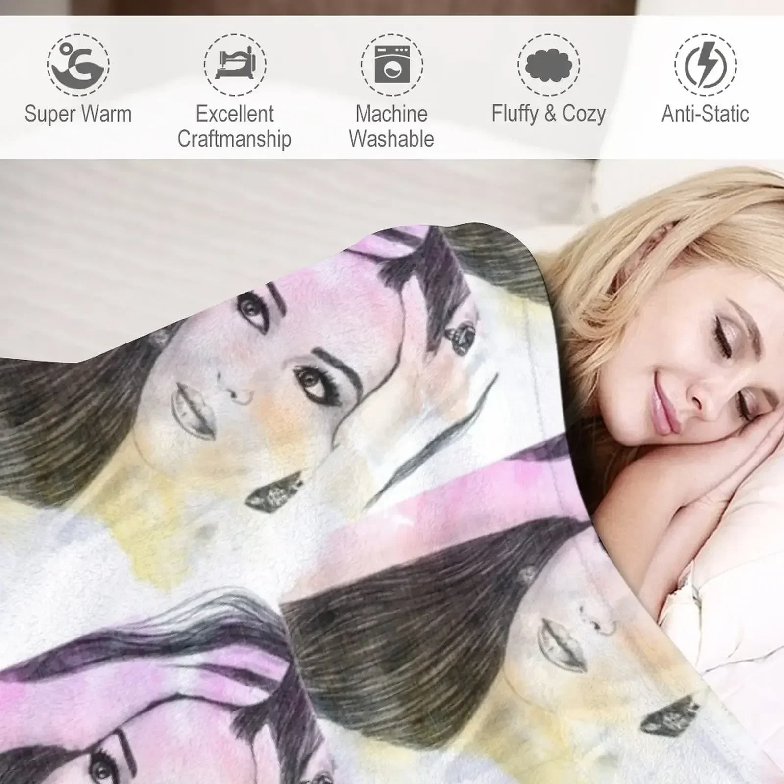 Фланелевое одеяло Monica Bellucci