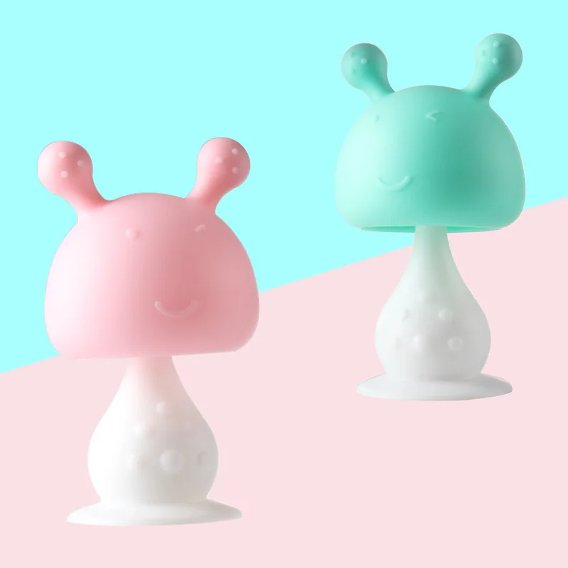 

Baby Bell Molar Stick Baby with Rattle Small Mushroom Head Baby Chewing Children's Molar Stick Tooth Trainer Baby Products