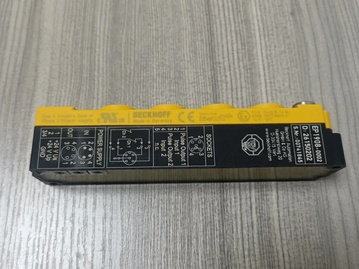 Фото Новый блок Beckhoff EP1908-0002 EtherCAT, 8-канальный цифровой вход 24VDC, M12 TwinSAFE, выгодная цена №3