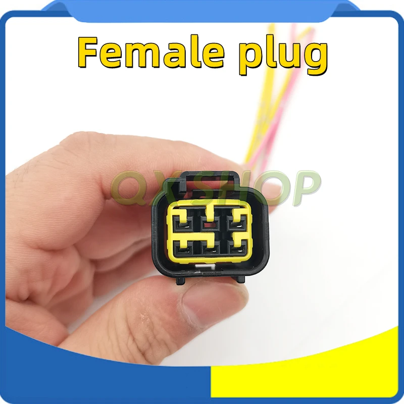 

6-контактный водонепроницаемый штекер «папа» для двигателя пламени экскаватора Doosan Daewoo, вилка катушки подъема окна, автоматический разъем