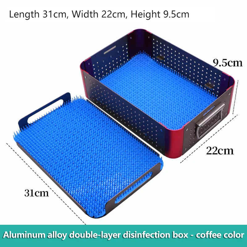 

Коробка для дезинфекции хирургических инструментов из алюминиевого сплава Коробка для микрохирургических инструментов Дезинфекция высокой температуры и высокого давления