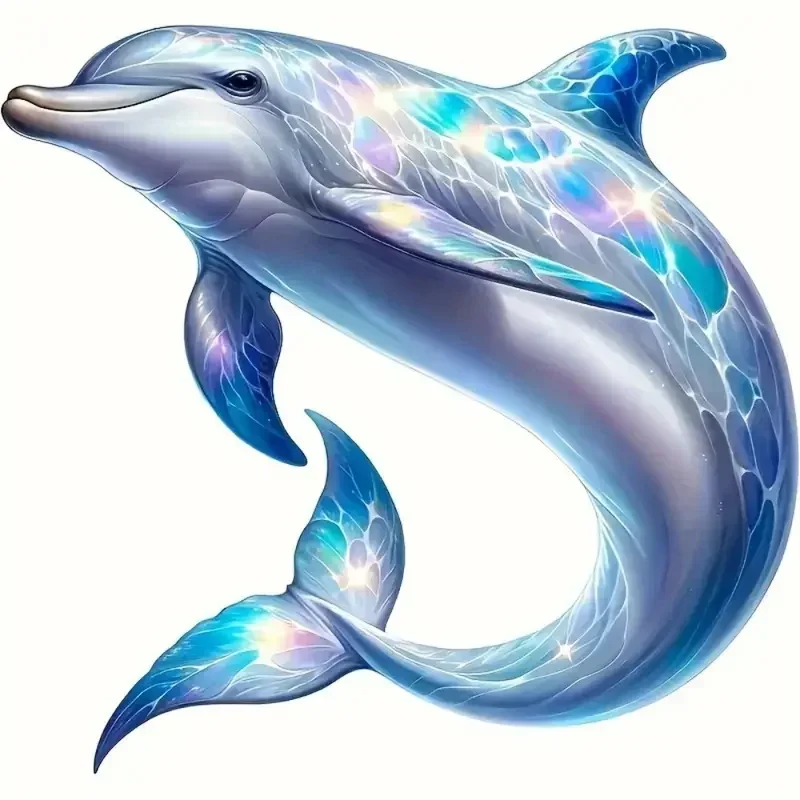 

Лунный свет Дельфин автомобильный бампер оконные наклейки для грузовика фургон, водонепроницаемые автомобильные наклейки, виниловый материал, декоративные аксессуары