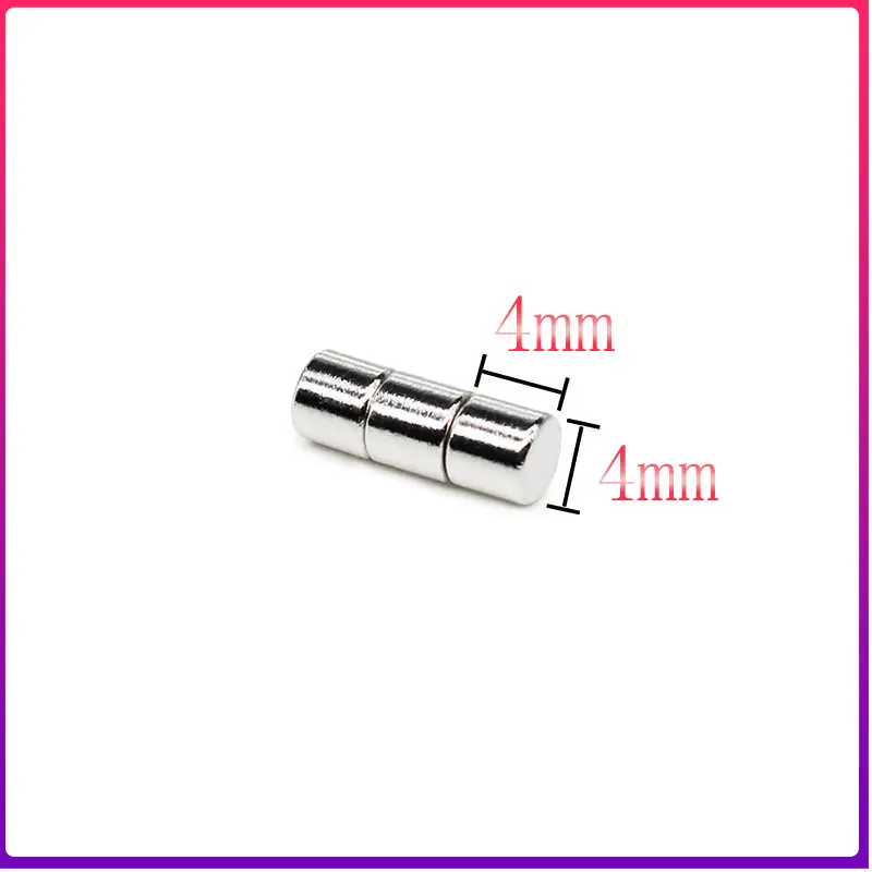 

50/100/200/500/1000PCS 4x4 Mini Small Round Rare Earth Magnets N35 4x4mm Disc Permanent NdFeB Strong Powerful Magnets 4*4 mm