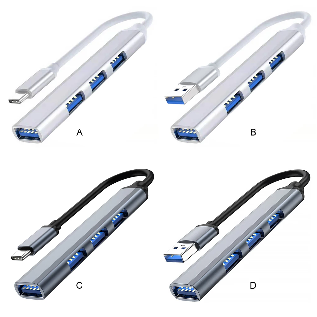 USB-разветвитель с 4 портами USB Type-C 3 1 и светодиодной светодиодный светкой - купить