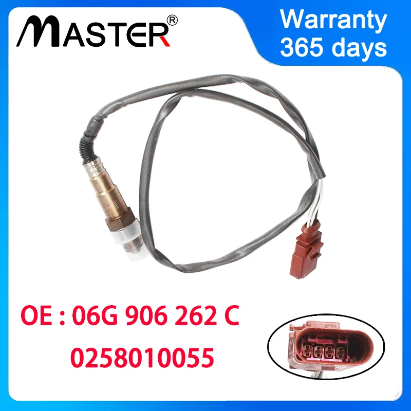 Передний лямбда-зонд кислорода O2 06G 906262 С 1К 0998262 E 0258010055 Для Audi A3 A4 A6 Skoda VW Passat Golf 906 262