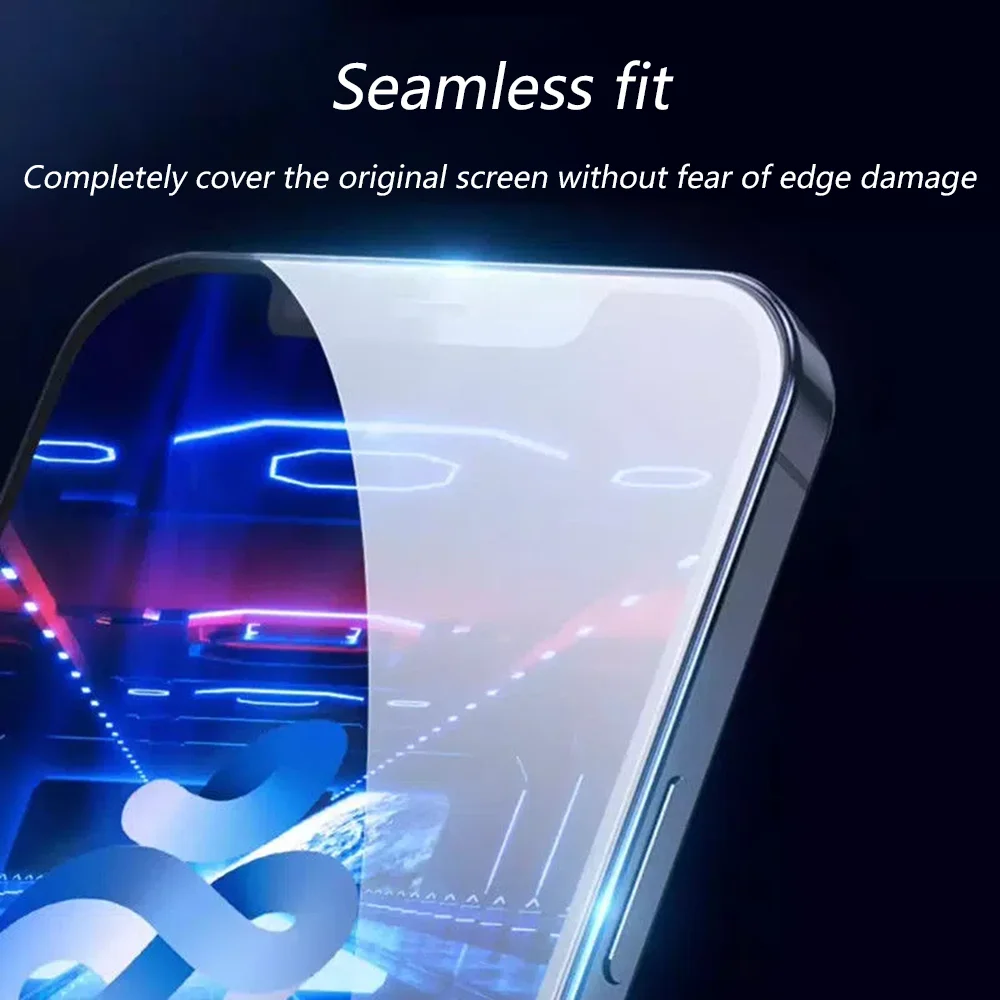 4 PCS Tempered Glass For iPhone 14 13 12 11 Pro Max Screen Protector For iPhone 13 12 Mini 14 Pro 14 Plus XS XR X 8 7 6 SE Glass