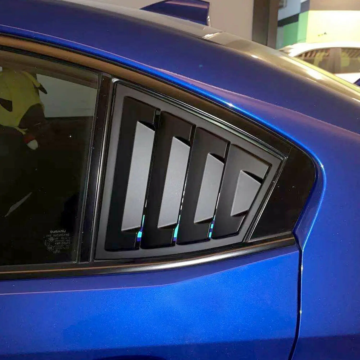 

Matte Black Rear Window Louver Shutter Cover For Subaru WRX / WRX STI 2015-2021